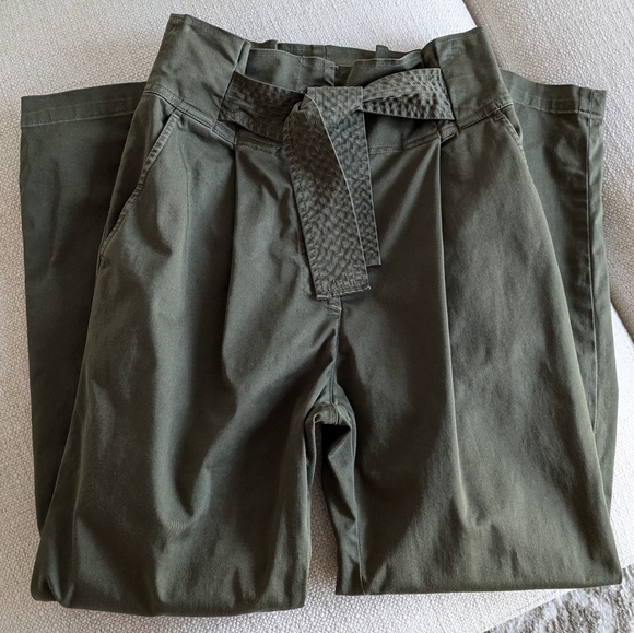 A.L.C. Krew High-Waisted Tie-Waist Pants Oregano,All Products : American Fashion Style Bags On Sale